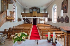 Innenansicht der Mariä Heimsuchung Kirche in Suggental