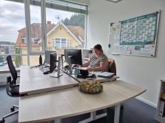 Ein Blick in das Sekretariat der Musikschule.