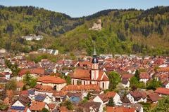 Ansicht der Stadt Waldkirch