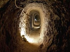 Ein Stollen im Bergwerk.