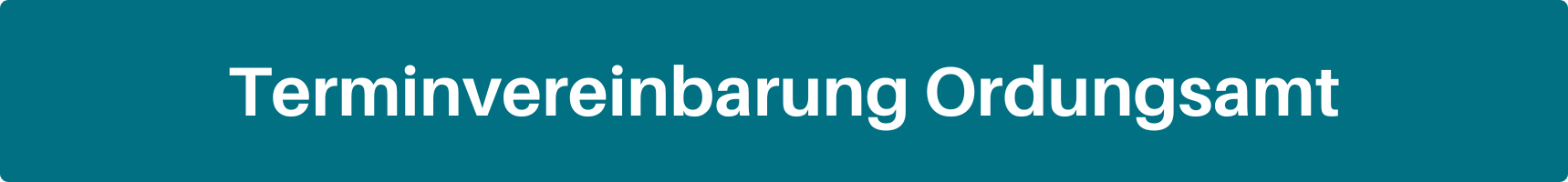 Vor blauem Hintergrund steht "Terminvereinbarung Ordnungsamt". Link zur Terminvereinbarung Ordnungsamt.